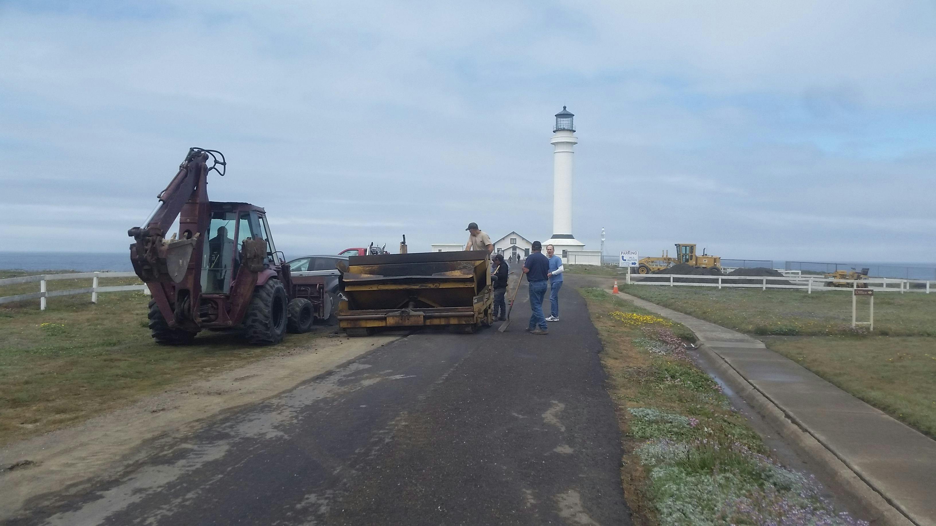 Paving at the Lighthouse